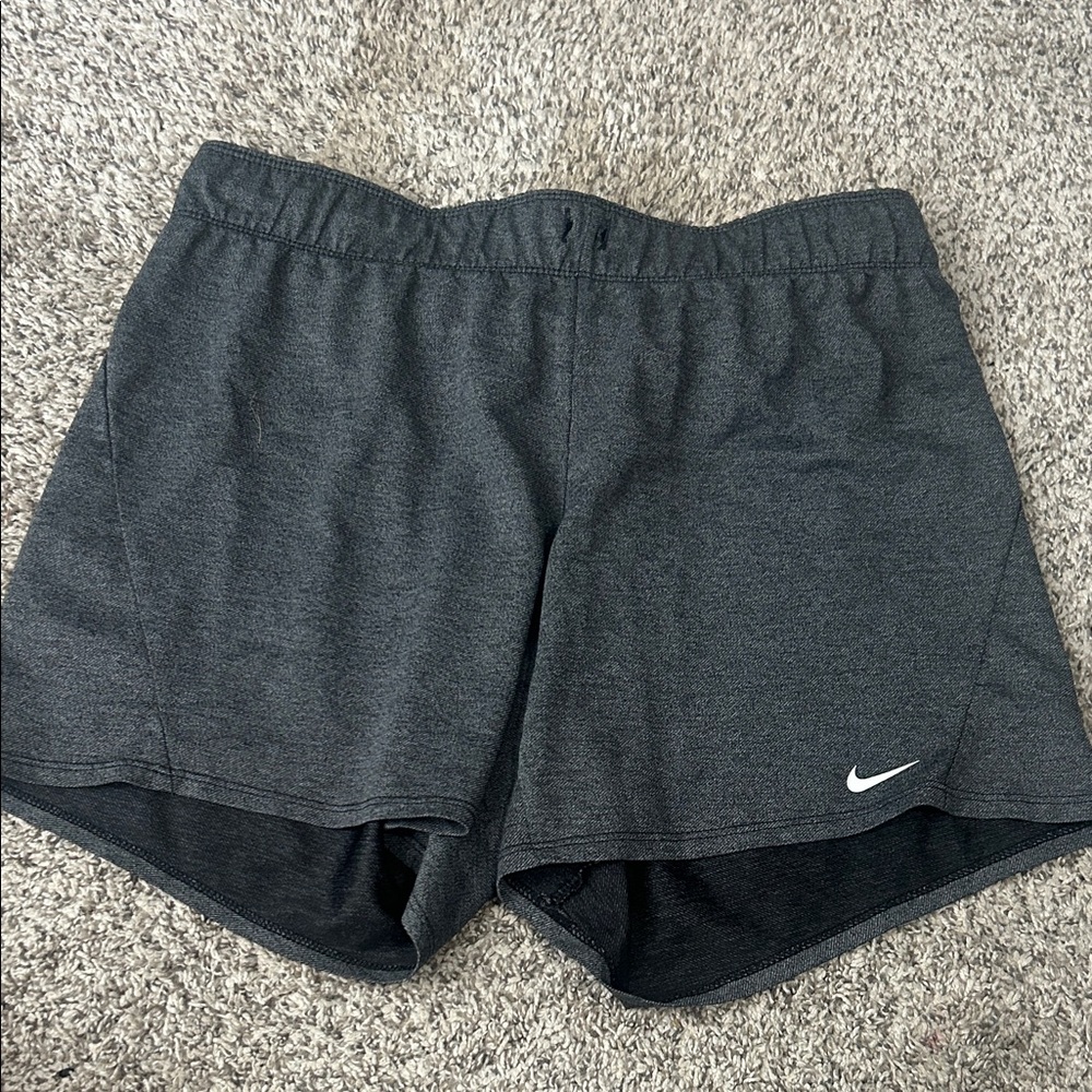 Nike Women's Charcoal Athletic Shorts - Picture 1 of 1